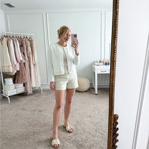 Spanx Stretch Twill Trouser Short - Eggshell